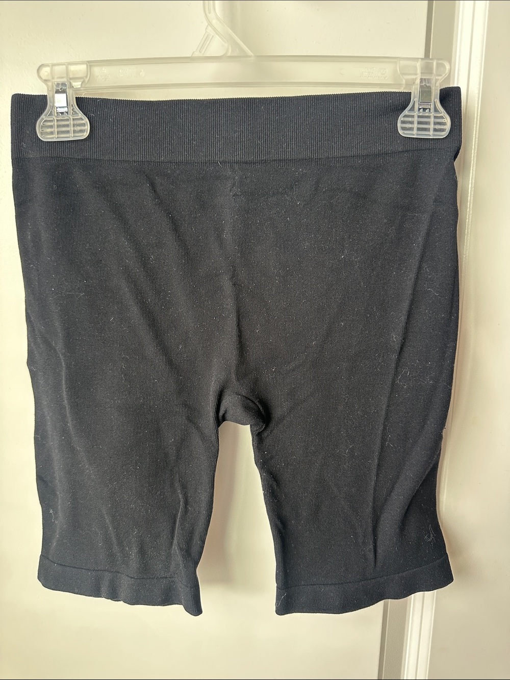 Free People Black High-Waist Bike Shorts